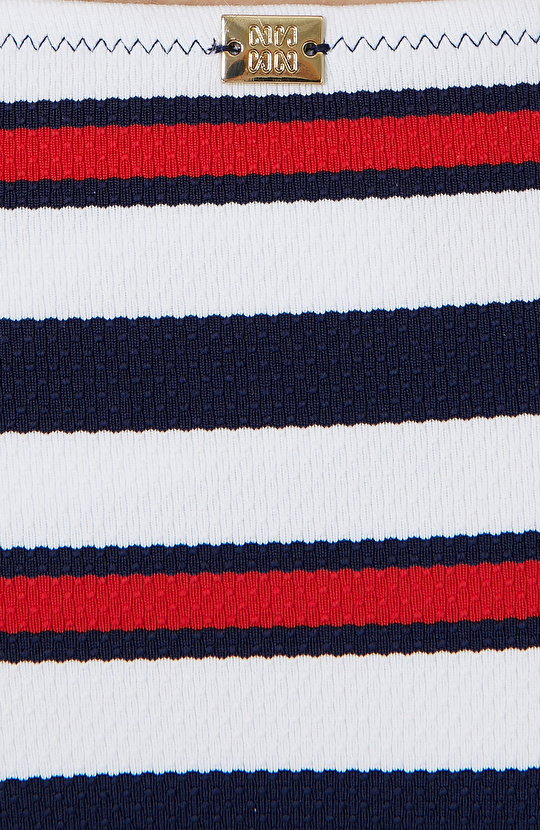 Lacivert Çizgili Bikini Takımı