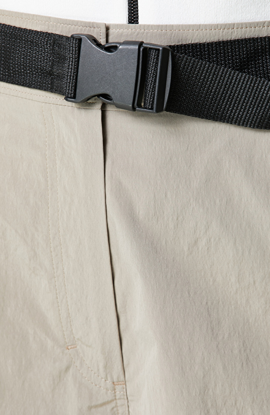 N-Tech Taş Rengi Beli Kemerli Şort