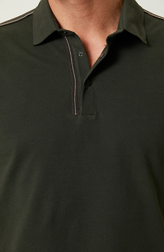 Haki Polo Yaka T-Shirt