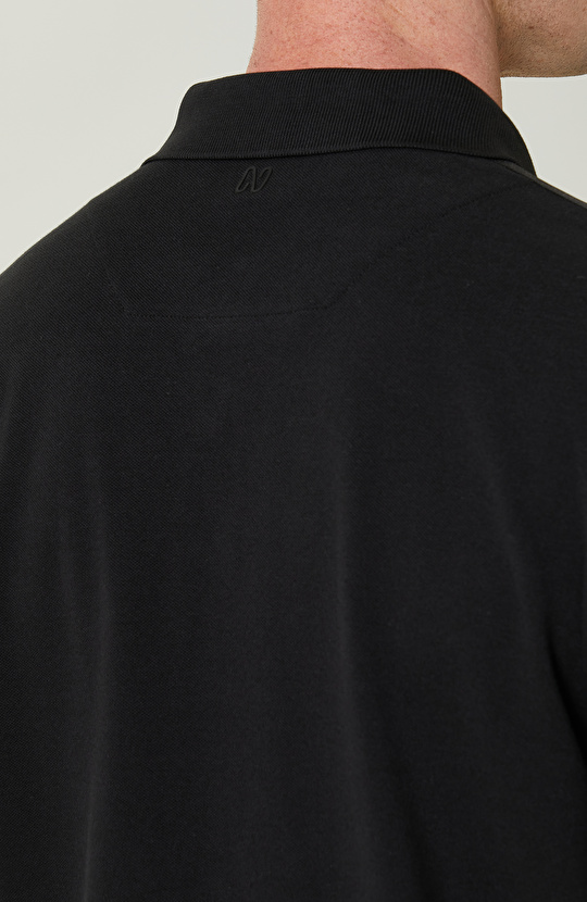 Kısa Kollu Siyah Polo Yaka Tshirt