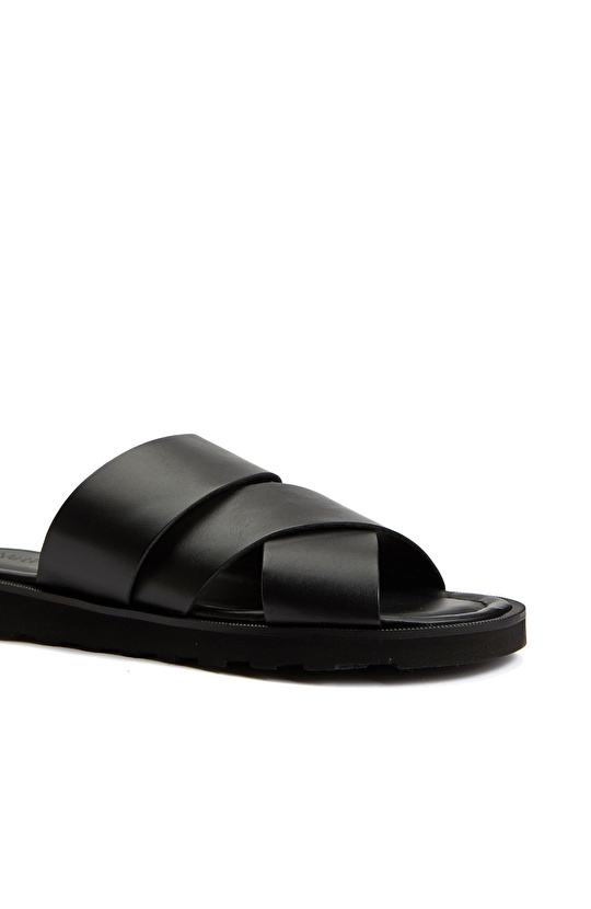 Siyah Erkek Deri Terlik