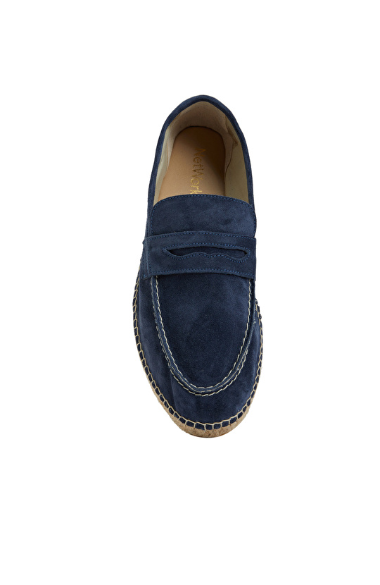 Lacivert Erkek Süet Espadril