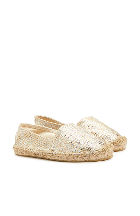 Altın Rengi Kadın Espadril