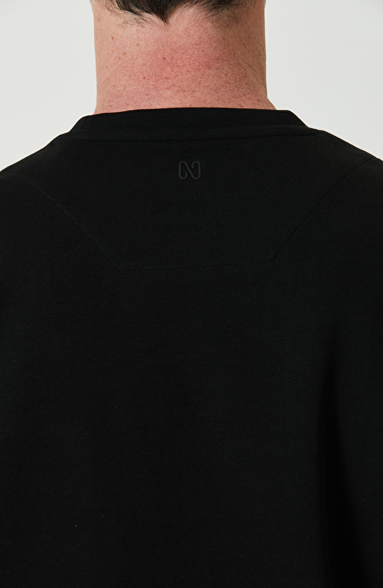 Kısa Kollu Düz Siyah T-Shirt