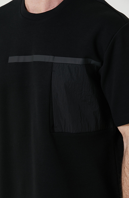 Kısa Kollu Düz Siyah T-Shirt