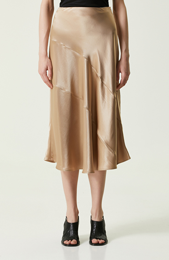 Vizon Midi Boy Saten Etek