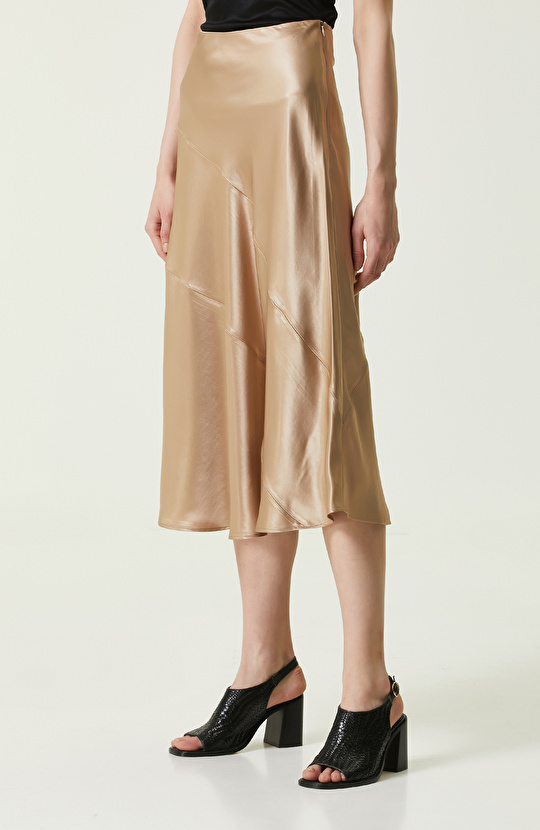 Vizon Midi Boy Saten Etek