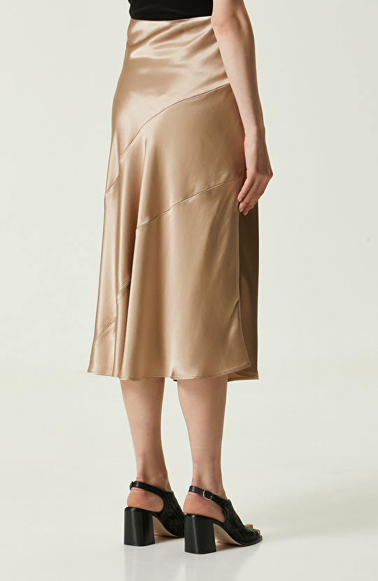 Vizon Midi Boy Saten Etek