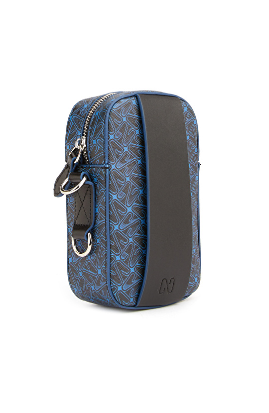 Monogram Siyah Lacivert Erkek Postacı Çantası