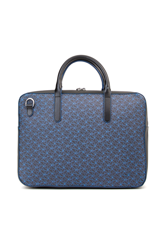 Monogram Siyah Lacivert Erkek Laptop Çantası