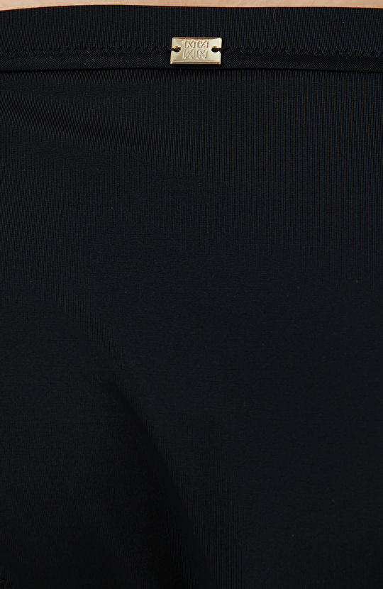 Siyah Penye Üçgen Bikini Takımı