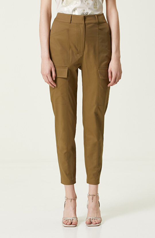 Haki Bol Paça Kargo Pantolon