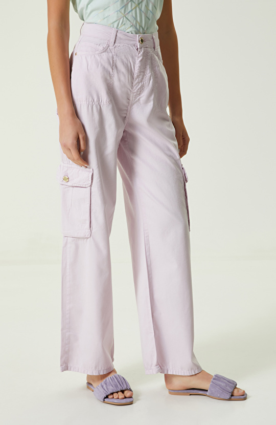 Pembe Denim Pantolon