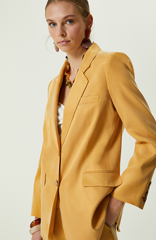 Safran Cupro Blazer Ceket