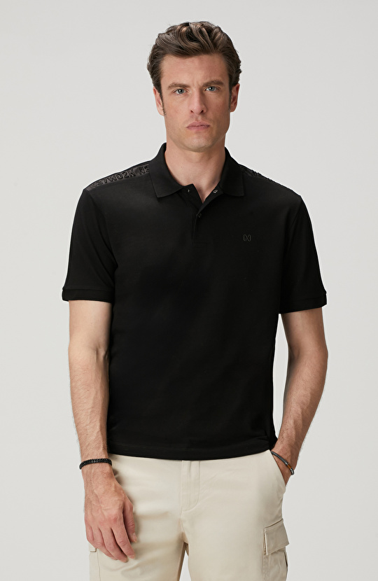 Siyah Polo Yaka T-shirt
