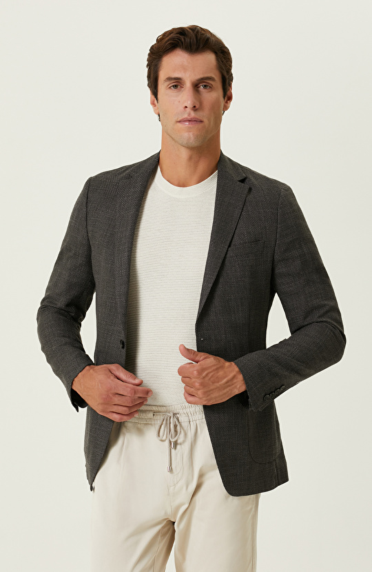 Antrasit Armürlü Ceket