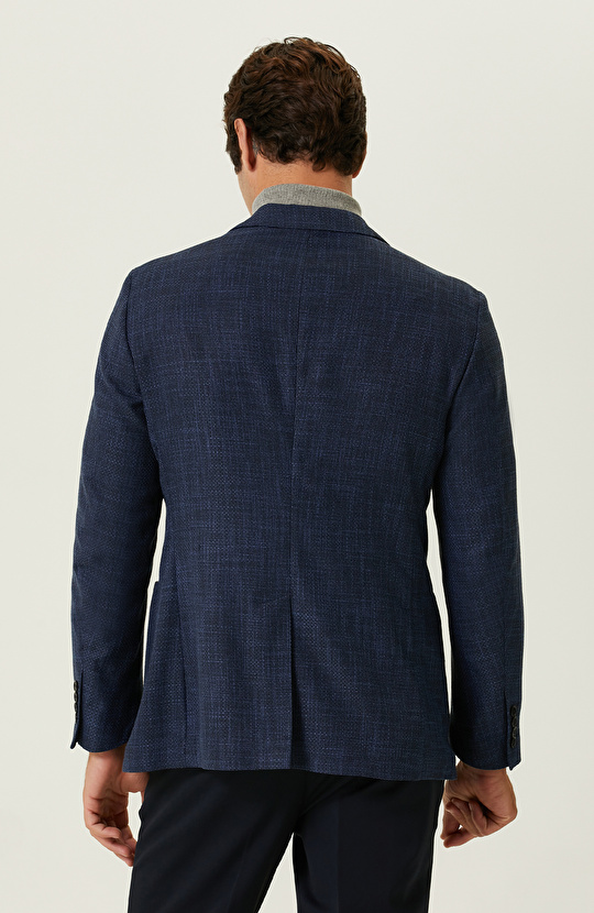 Saks Mavisi Armürlü Ceket