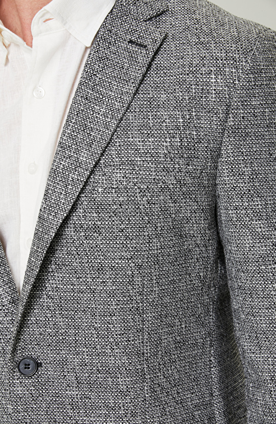 Mono Yaka Siyah Beyaz Ceket