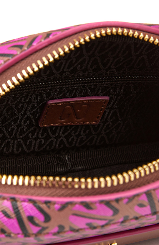 Fuşya Monogram Omuz Çanta