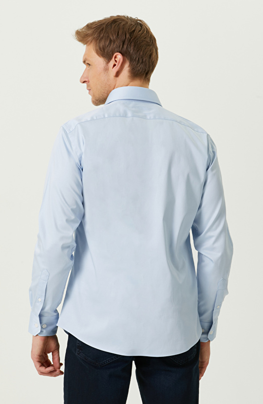 Açık Mavi Uzun Kollu Gömlek