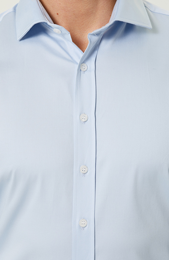 Açık Mavi Uzun Kollu Gömlek
