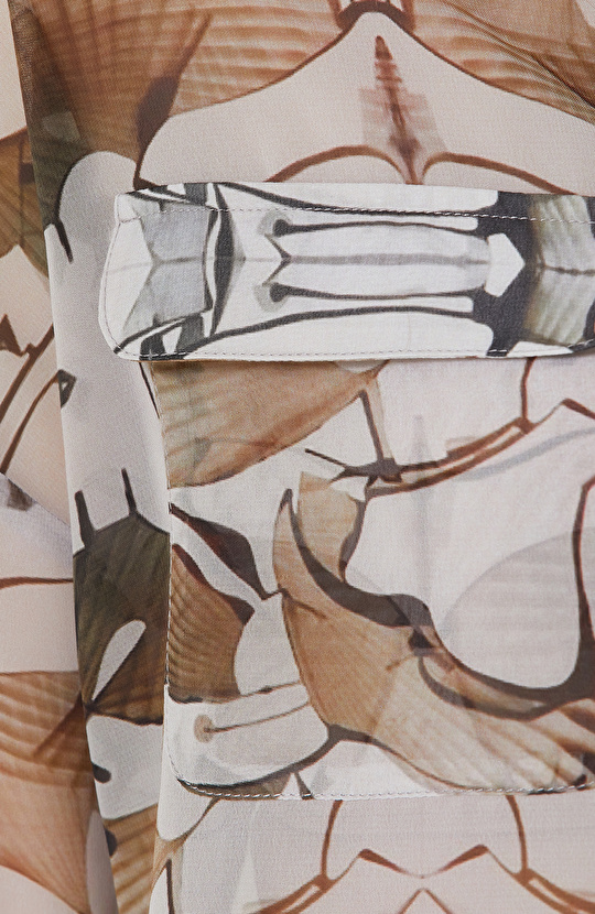 Haki Desenli Truvakar Kol Gömlek