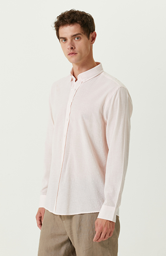 Somon Klasik Yaka Pamuklu Gömlek