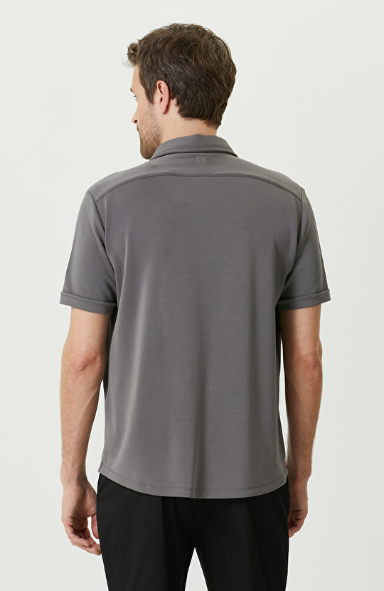 Antrasit Örme Gömlek