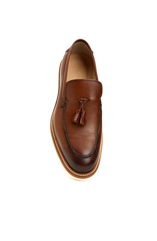 Kahverengi Erkek Deri Loafer