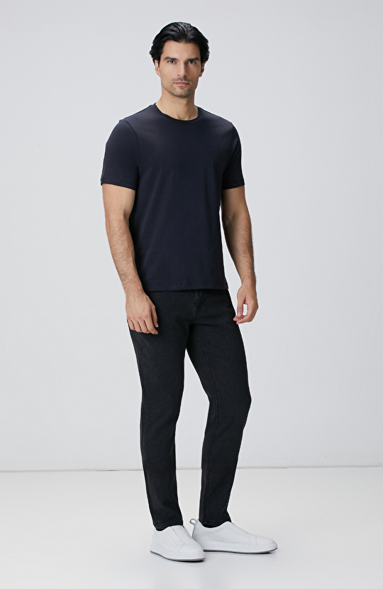 Lacivert Basic T-shirt