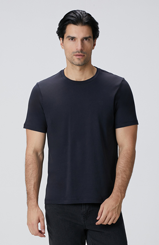 Lacivert Basic T-shirt