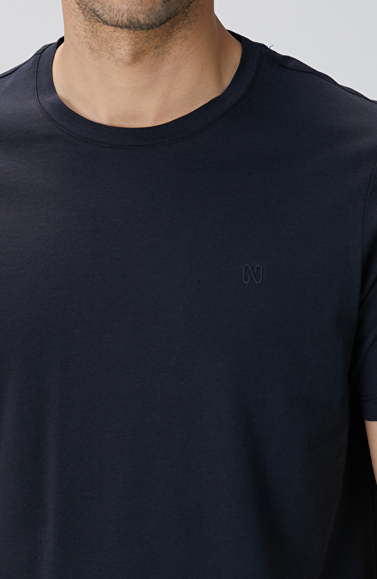 Lacivert Basic T-shirt