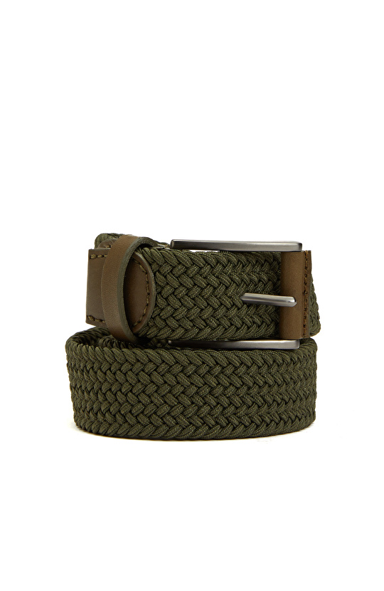 Haki Erkek Deri Kemer