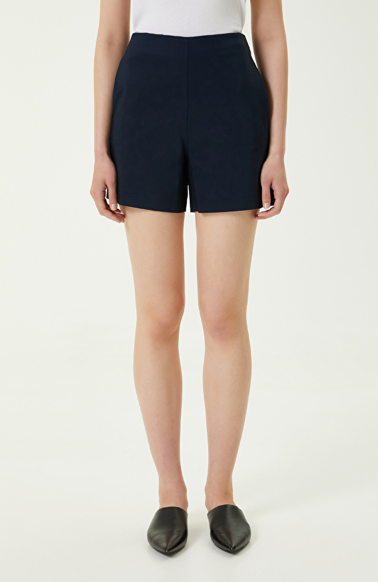 Normal Bel Lacivert Şort