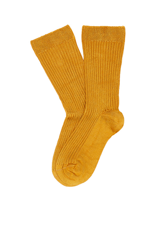 Hardal Kadın Bambu Çorap