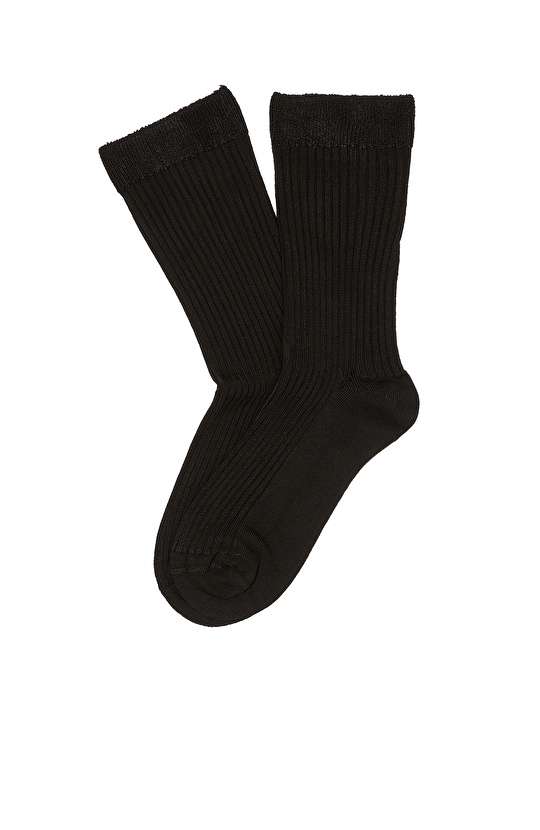 Siyah Kadın Bambu Çorap