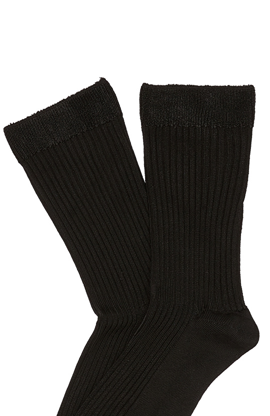 Siyah Kadın Bambu Çorap