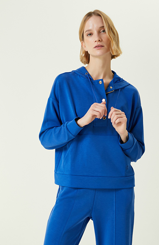 Saks Kapüşonlu Sweatshirt 