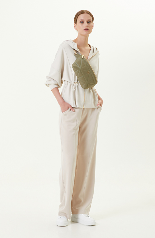 Taş Rengi Bol Paça Eşofman