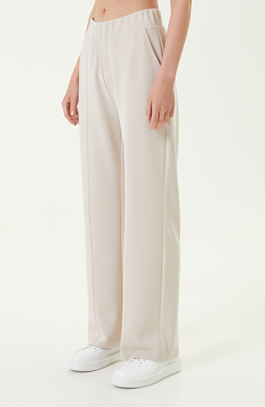 Taş Rengi Bol Paça Eşofman