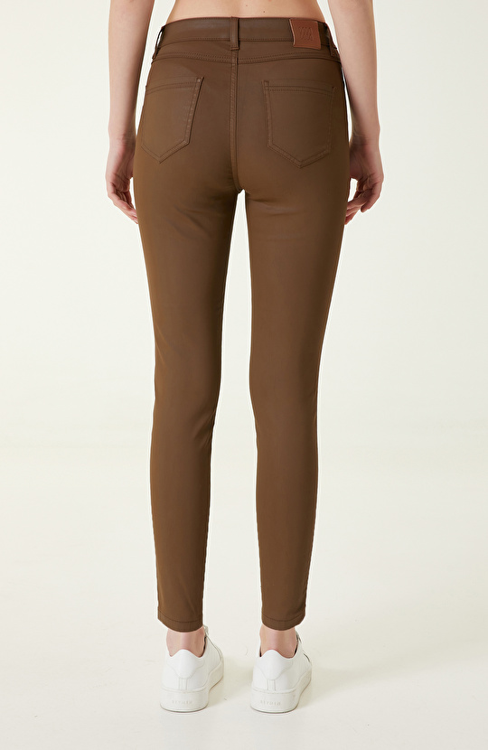 Açık Kahverengi Denim Pantolon