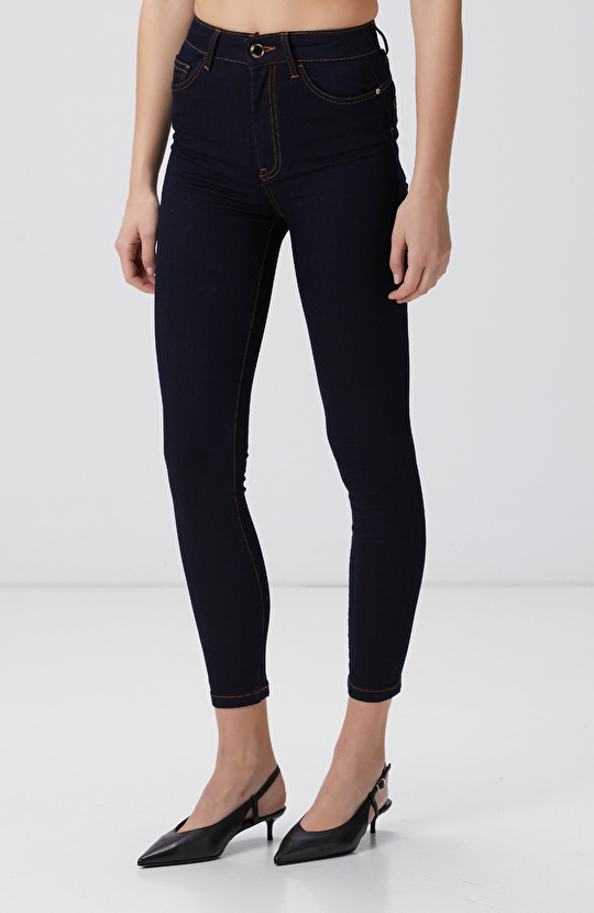 Lacivert Denim Pantolon