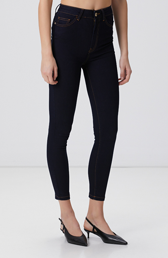 Lacivert Denim Pantolon