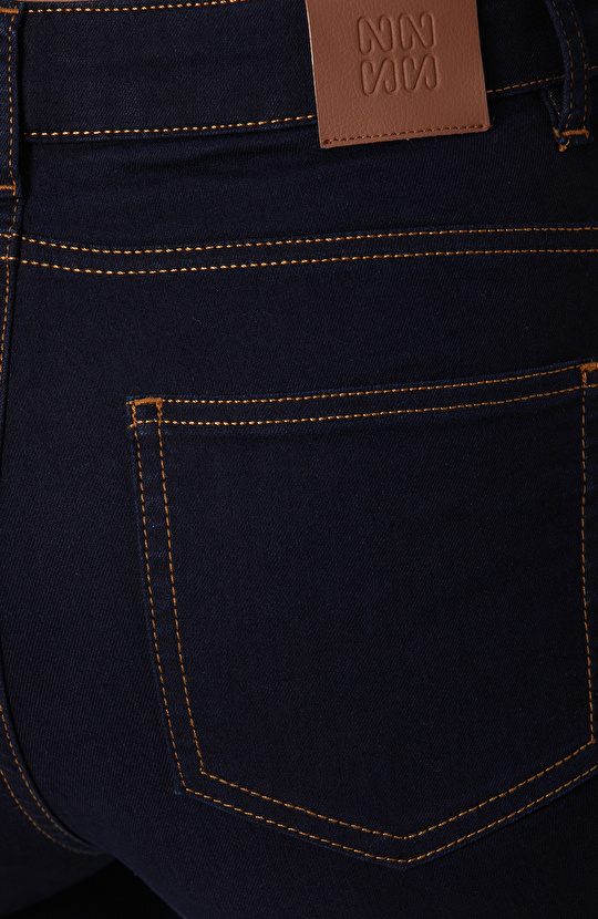 Lacivert Denim Pantolon