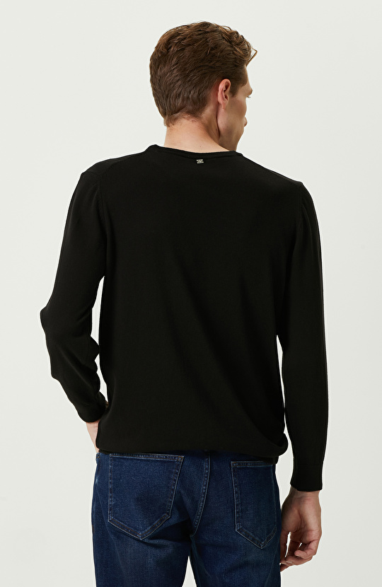 Siyah Basic Triko Kazak