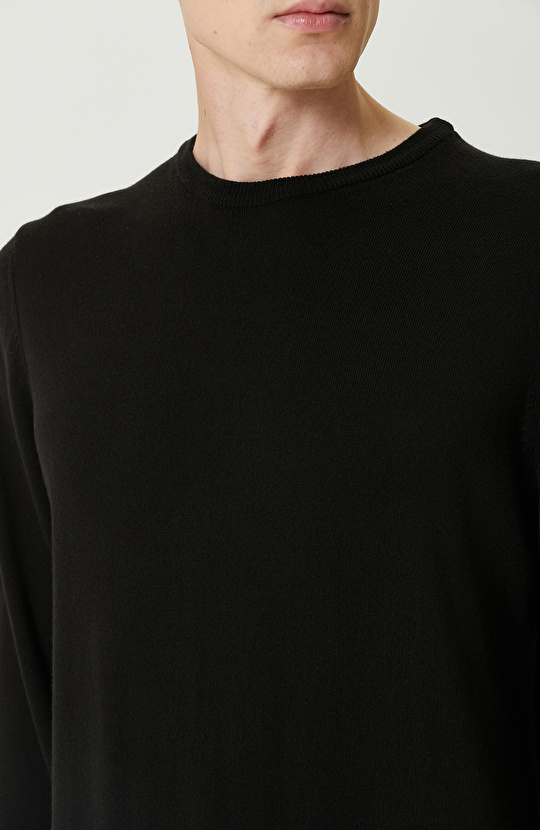 Siyah Basic Triko Kazak