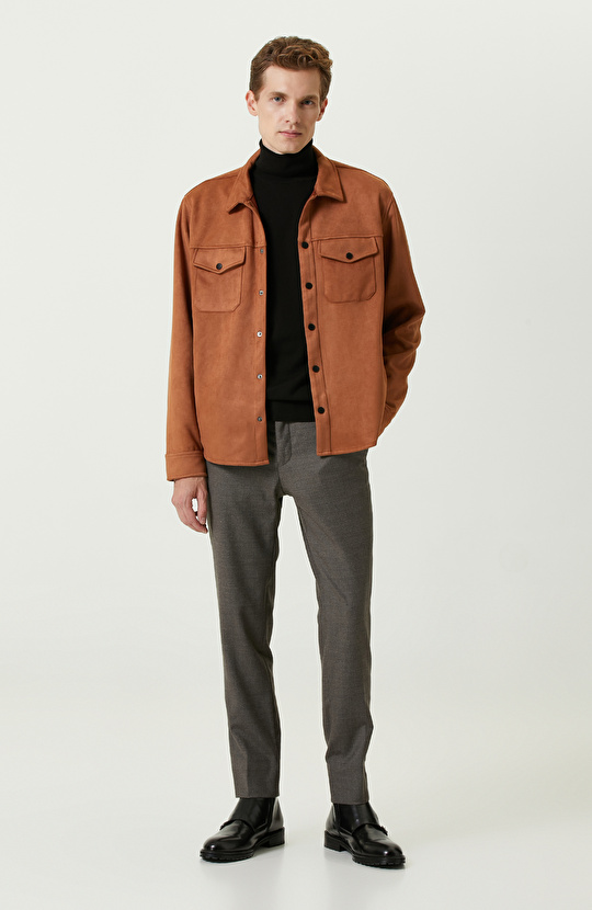 Siyah Balıkçı Yaka Uzun Kollu Kazak