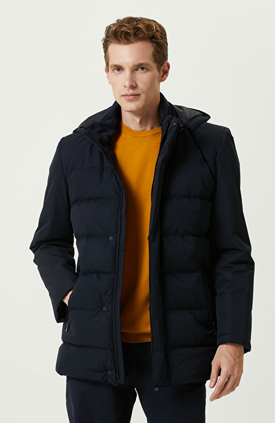 Lacivert Kapitoneli Kaban