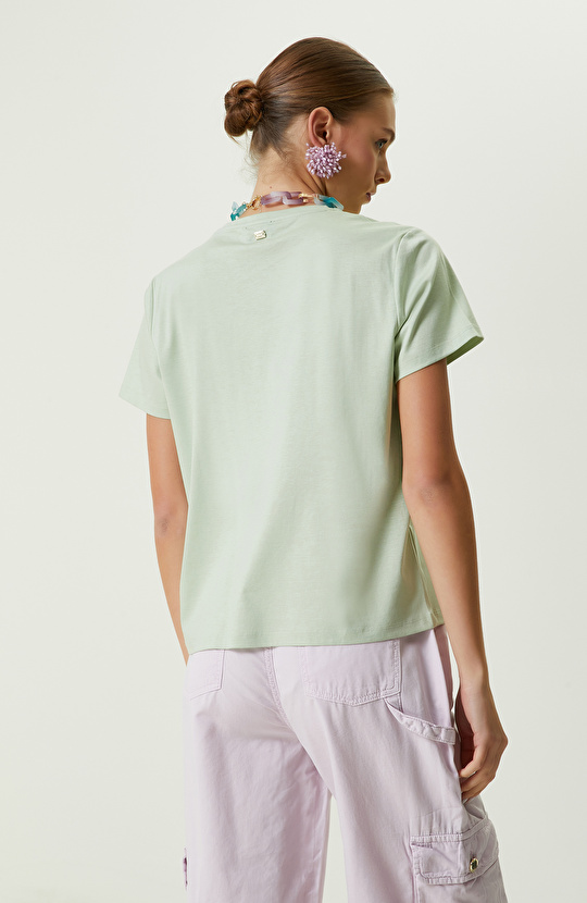 Limited Mint (Nane) Bisiklet Yaka Tshirt