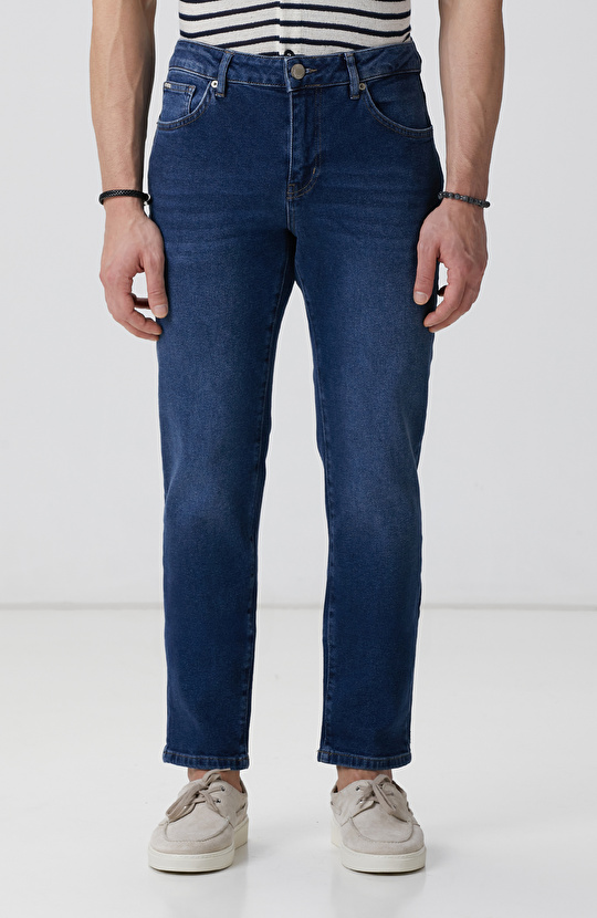 Lacivert Denim Pantolon